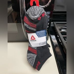 Mens Reebok Pro-Series 6 pack Low Cut Socks
